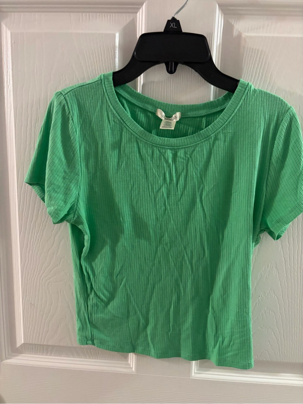Bozzolo Short Sleeve Ribbed Tee in Mint Green